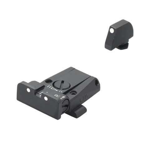 LPA SPR Visier 3-Dot weiß Outline Glock für Modell 17,19,20,21,2