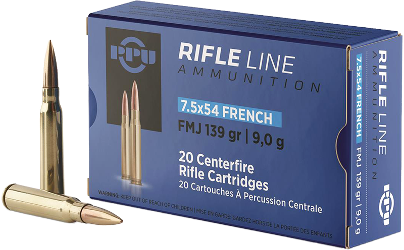PPU 7,5x54 French 139gr FMJ BT 9,0g