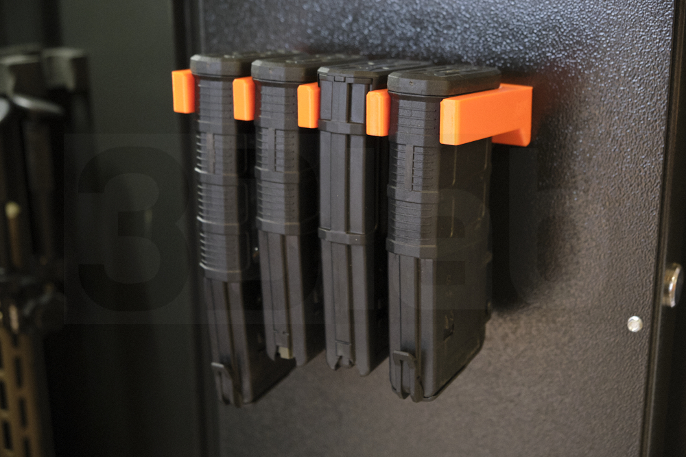Magnet-Magazinhalter AR15 4-Slots; Farbe: orange