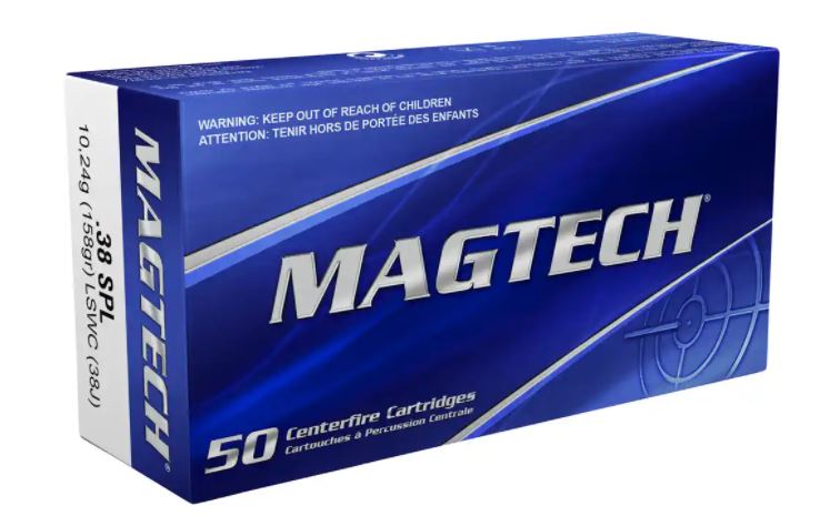 Magtech .38 Spec. 158gr LSWC (38J)