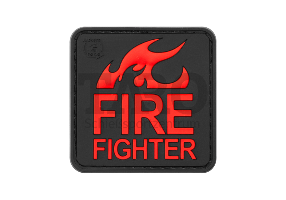Rubber Patch Fire Fighter Blackmedic