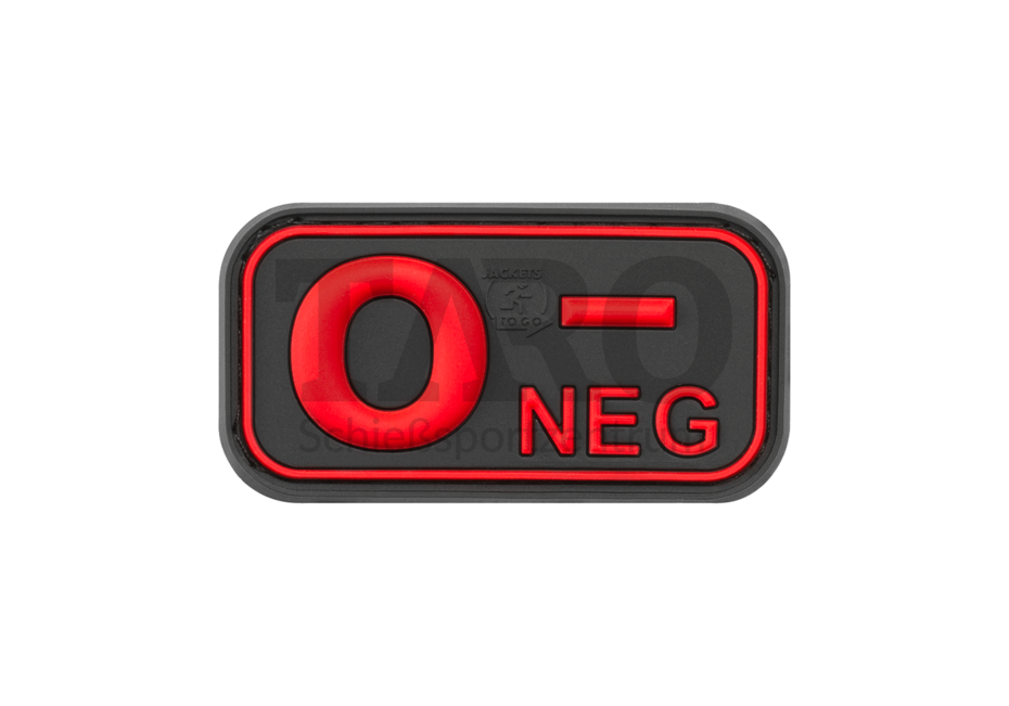 Rubber Patch Bloodtype 0 Neg
