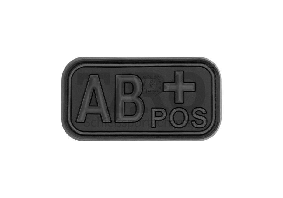 Rubber Patch Bloodtype AB Pos Blackops