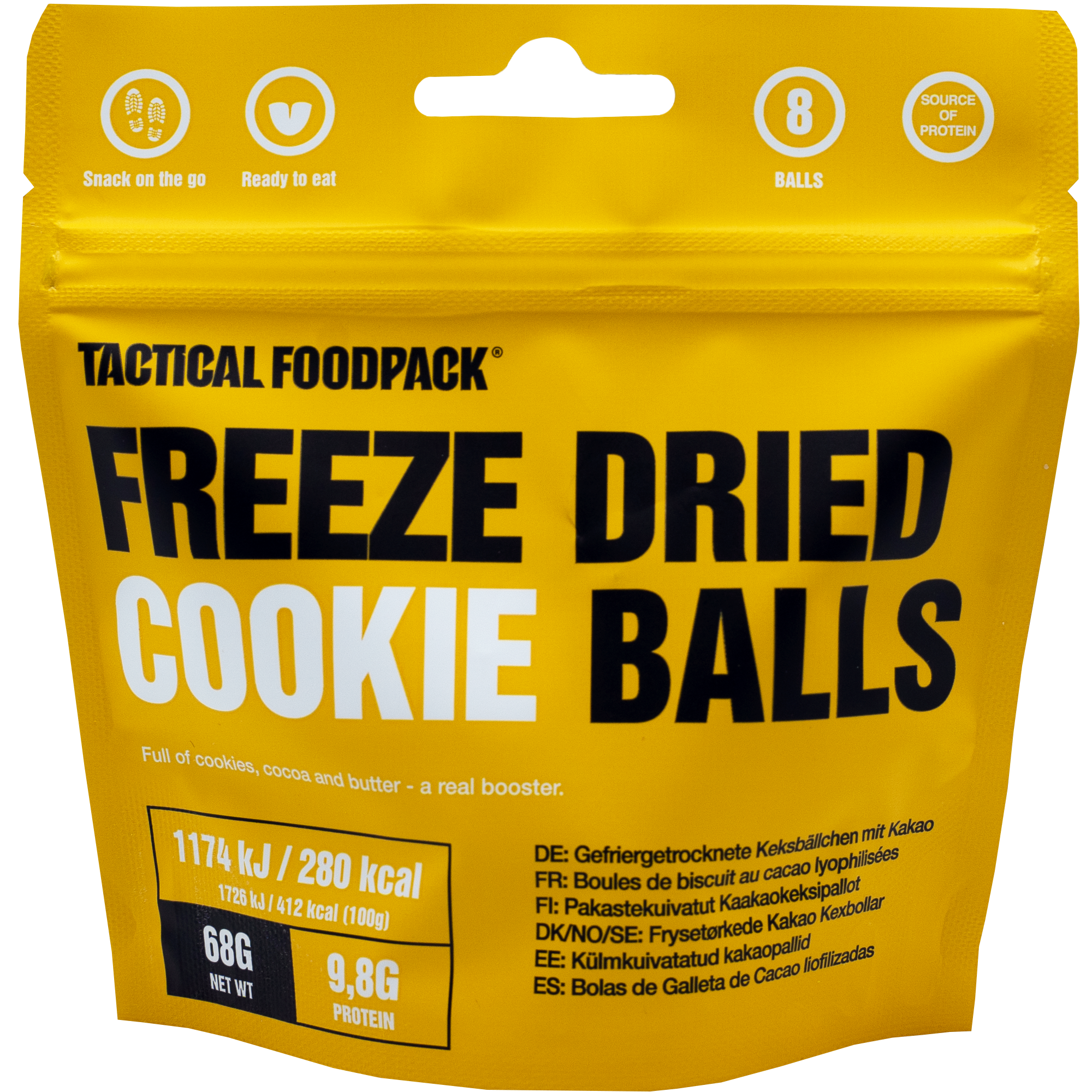 TACTICAL FOODPACK Freeze DriedCookie Balls