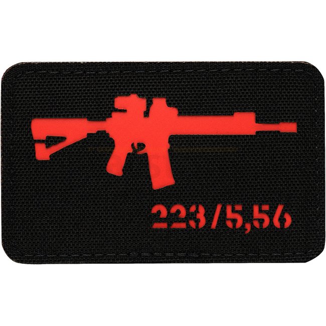 AR-15 223 Laser Cut Patch Red M-Tac