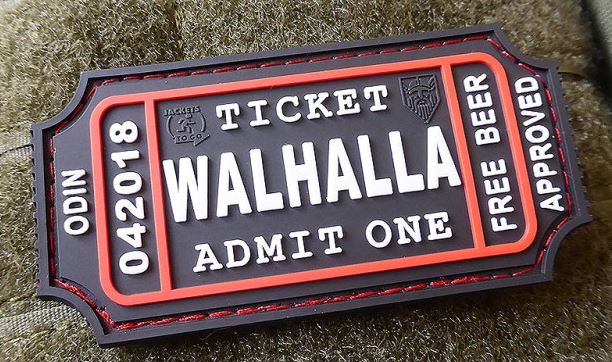 Rubber Patch Walhalla Ticket SWAT Large