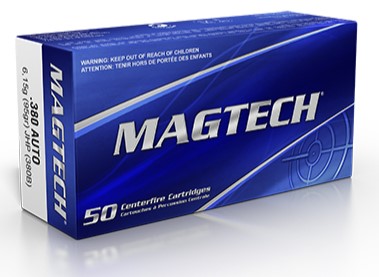 Magtech 9mm kurz 95gr JHP (380B)