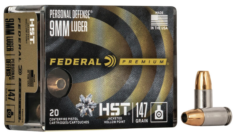Federal 9x19 147 gr. HST JHP Personal Defense