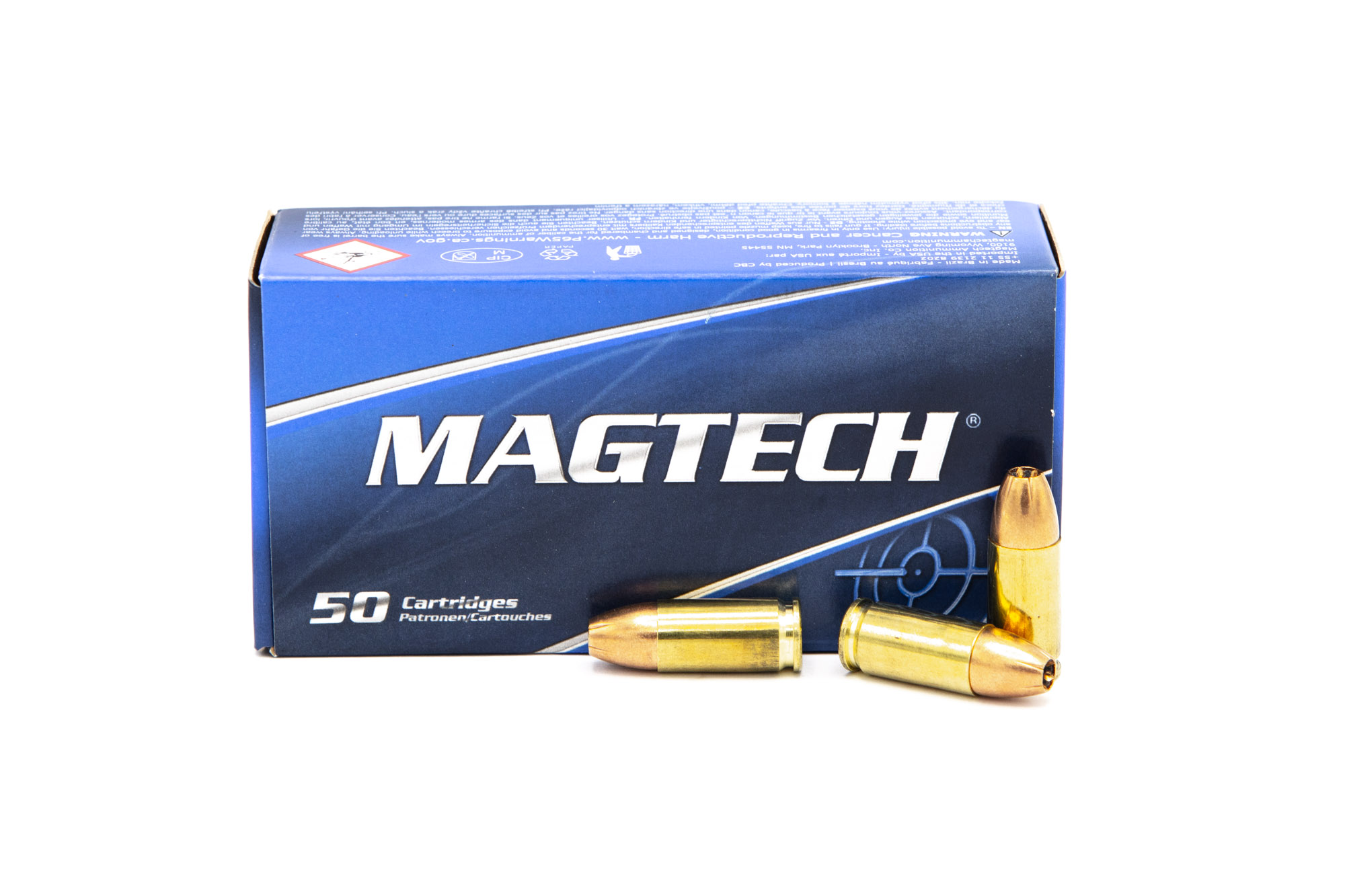 Magtech 9mm Luger 115gr JHP (9C)