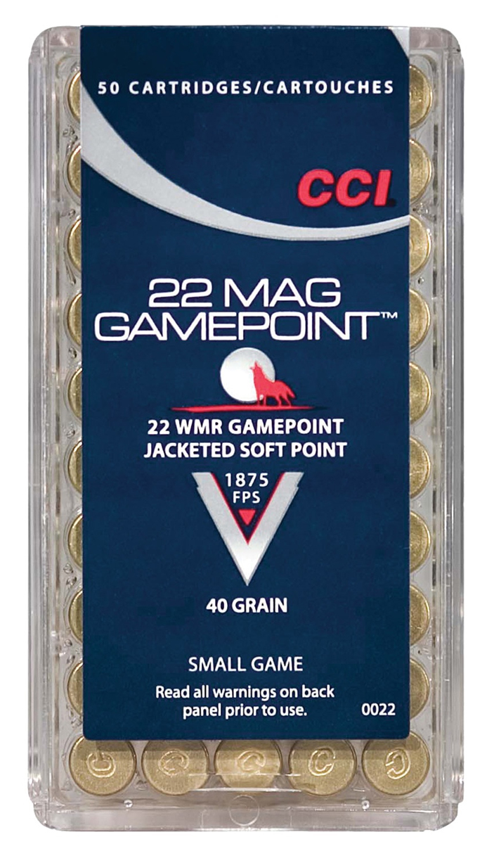 CCI .22 Win.Mag. 40gr JSP Gamepoint