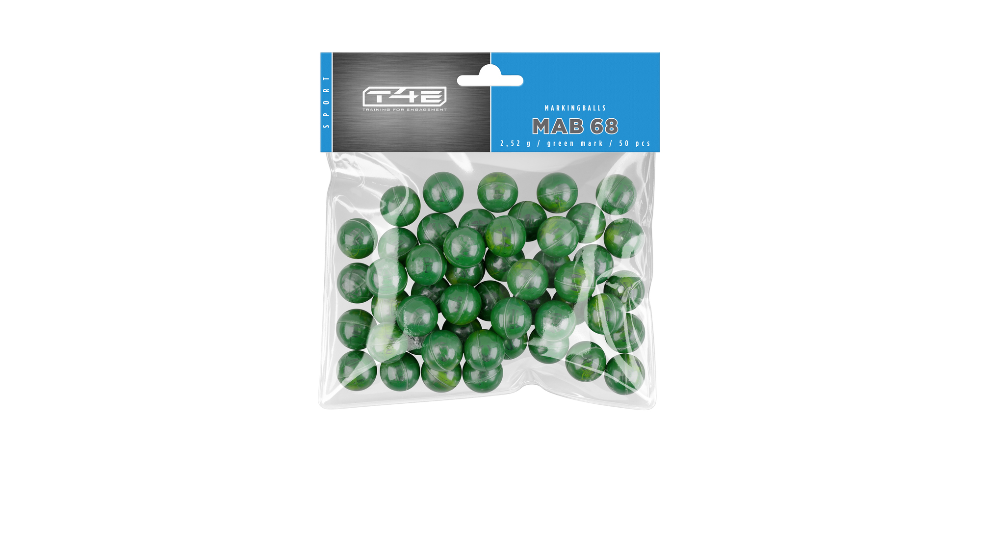 T4E Marking Balls .68 50er Packung, grün, 2,52 g