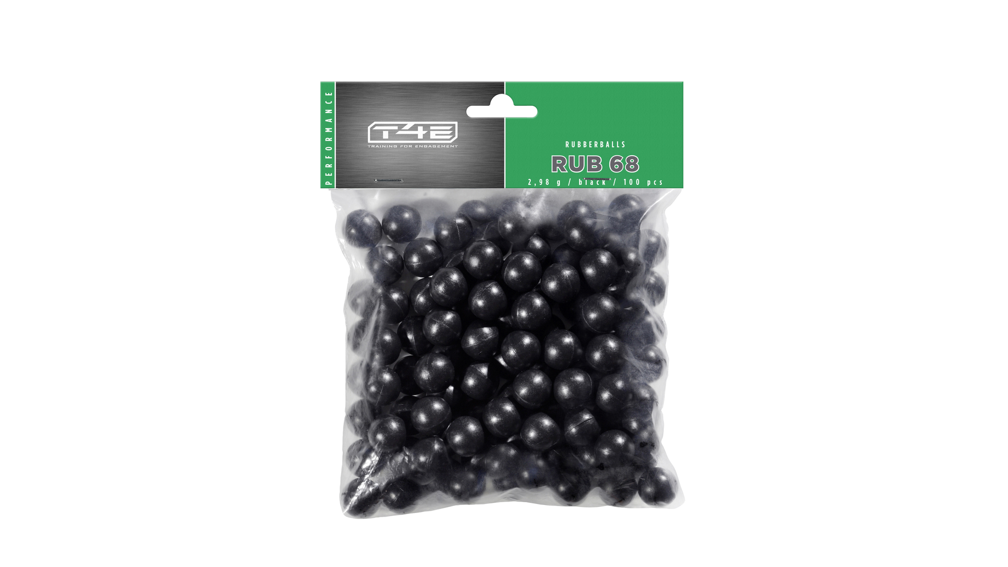 T4E Rubber Balls .68 100er, schwarz, 2,98 g